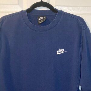 Nike Sportswear Club Men's French Terry Crew - Navy Size S